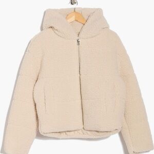 Hudson Jeans Cream Bomber Jacket